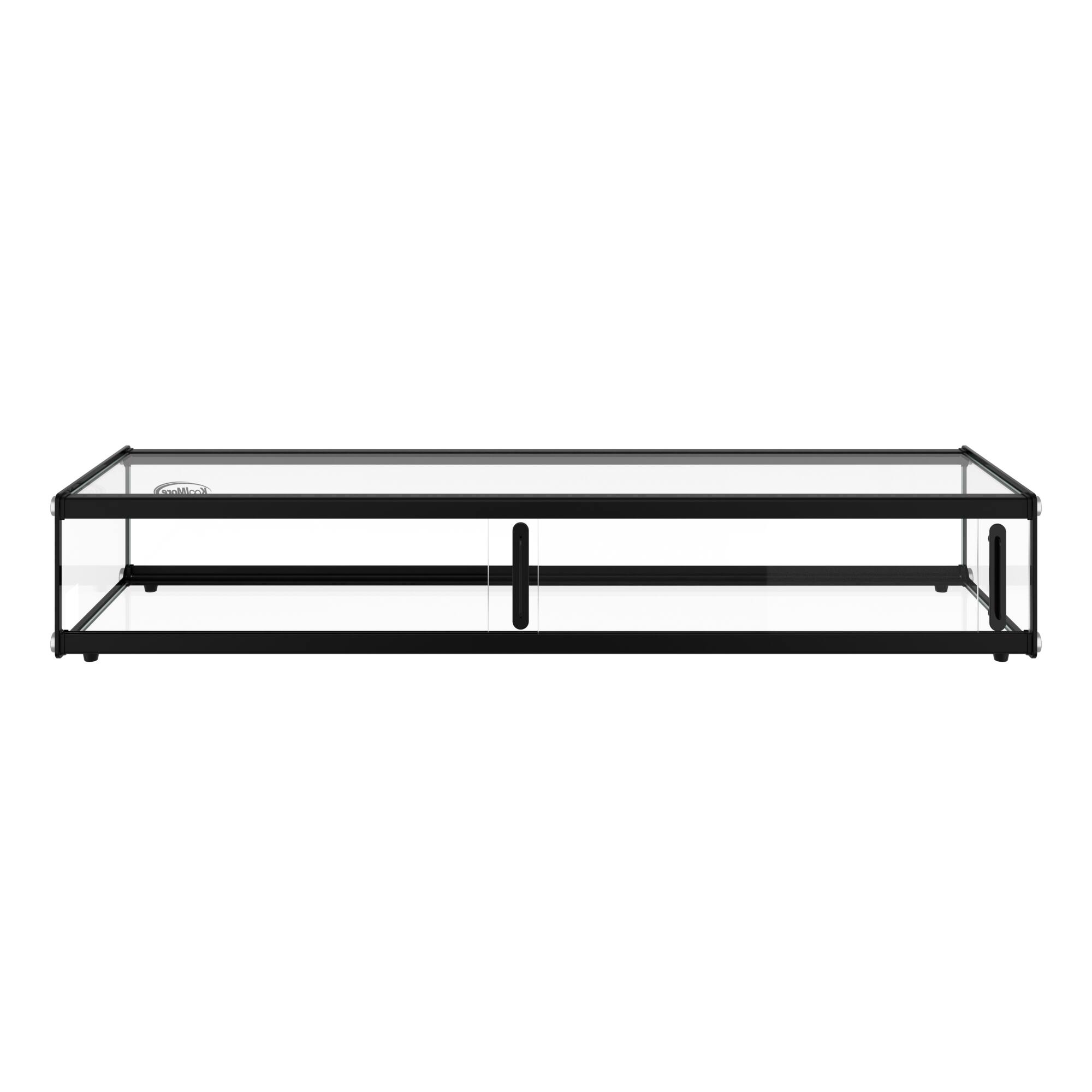 Alt View 7. Koolmore - 2.3 Cu Ft Slim  Flat Dry  Bakery Display Case with  Black Aluminum Accents  KM-DC-24SBK - Black.
