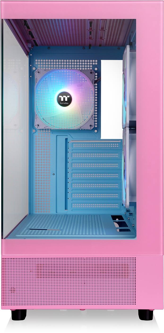 Alt View 3. Thermaltake - View 270 Plus TG ARGB E-ATX Mid-Tower PC Case - Bubble Pink.