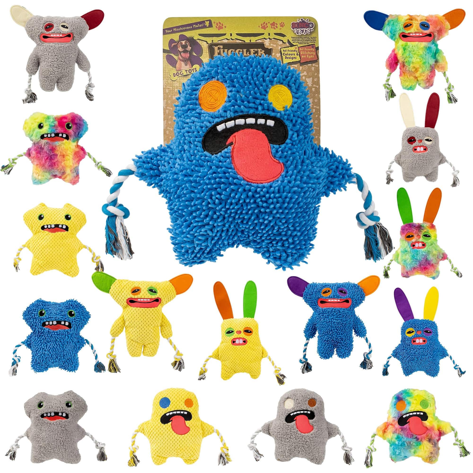 ZURU - Fuggler 8-Inch Rope Dog Toy | One Random Color and Character - Multi-Colored price history on PriceWatchPro