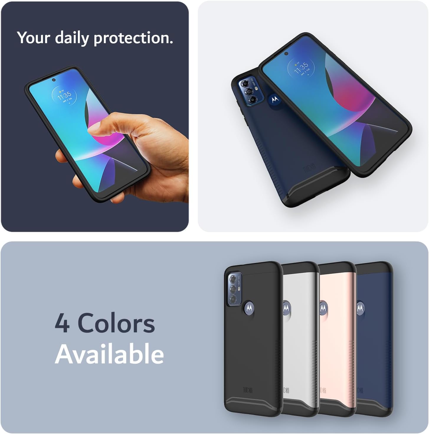 Your daily protection.

4 Colors Available