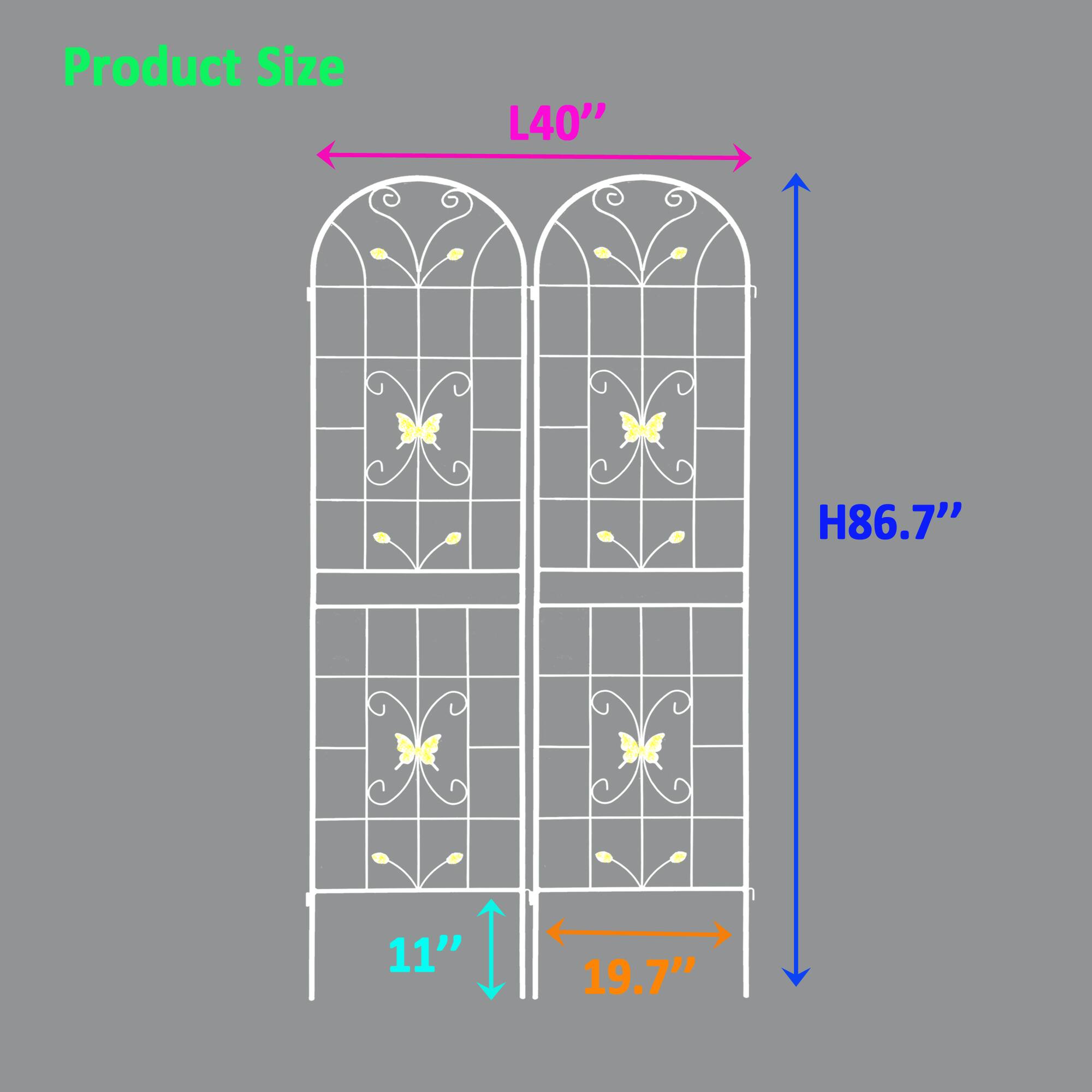 Product Size: L40" H86.7" 11" 19.7"