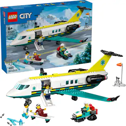 dadx SO.... n ts N CITY LEGO CITY 6+ 60465 Air Ambulance 403 pcs/pzs