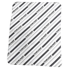 Logo Brands - Chicago White Sox 50" x 60" Classic Vertical Stripe Fleece Throw Blanket - Multicolor