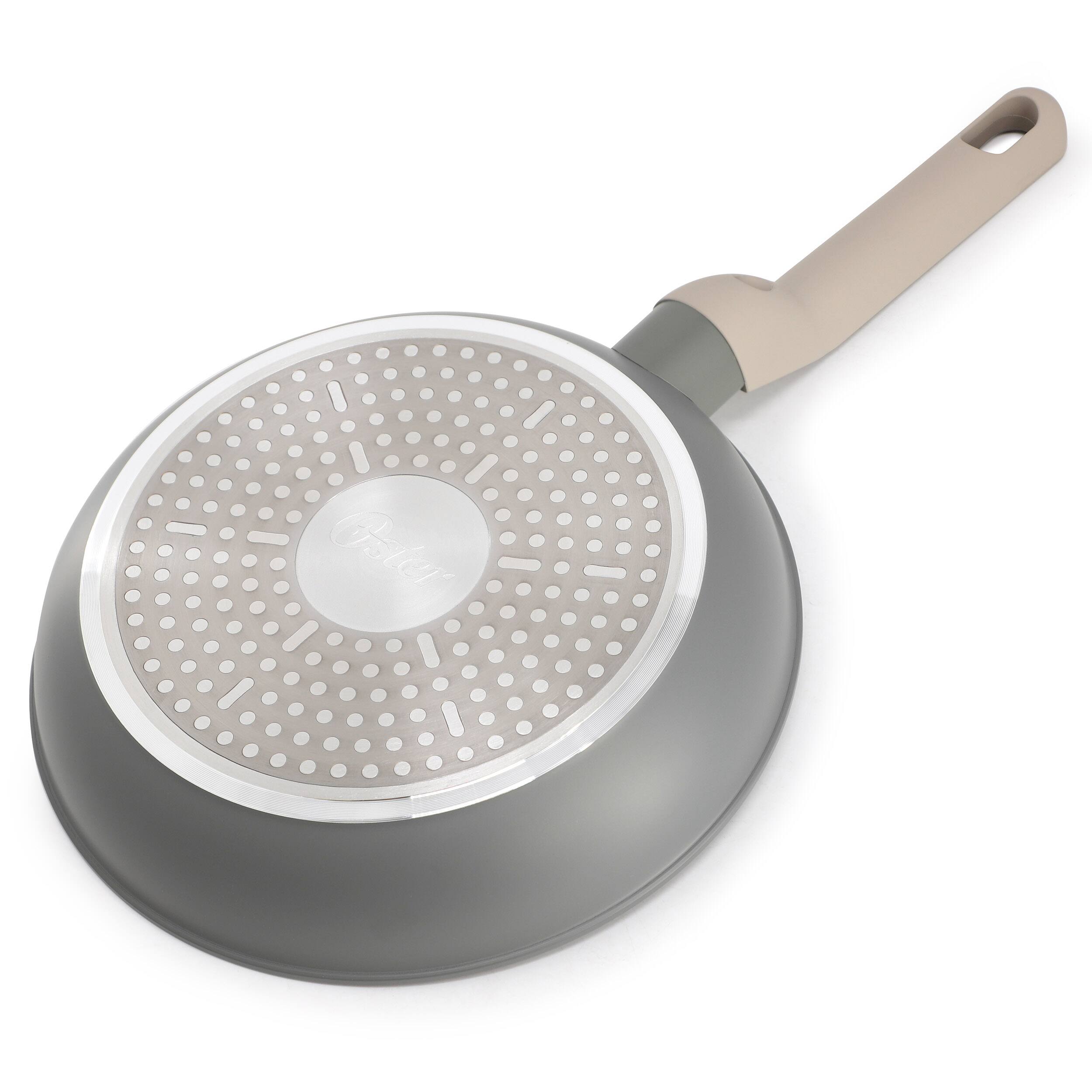 Alt View 3. Oster - Oster Ambrose 8 Inch Nonstick Aluminum Frying Pan in Matte Grey - Gray.