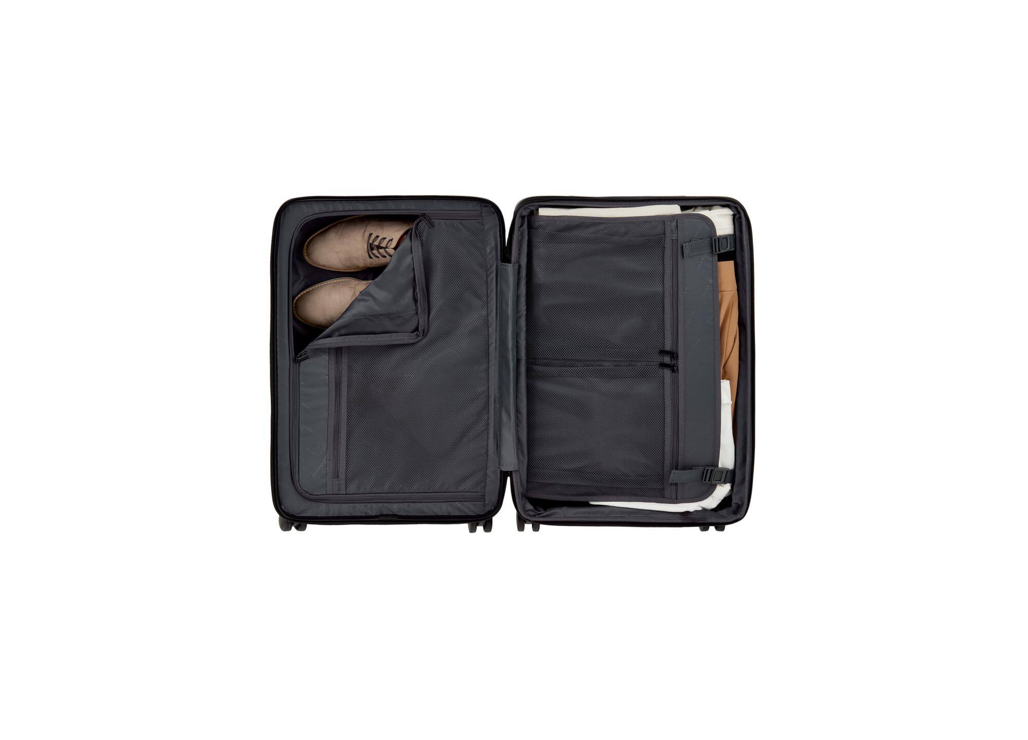 Back. Bugatti - Bugatti Munich Pro 3 Piece Hardside Luggage Set - BLACK.