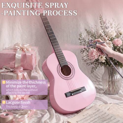 EXQUISITE SPRAY -PAINTING PROCESS

1. Minimize the thickness of the paint layer, which is beautiful without affecting the sound
2. Lacquer finish
   Thickness: 0.2mm