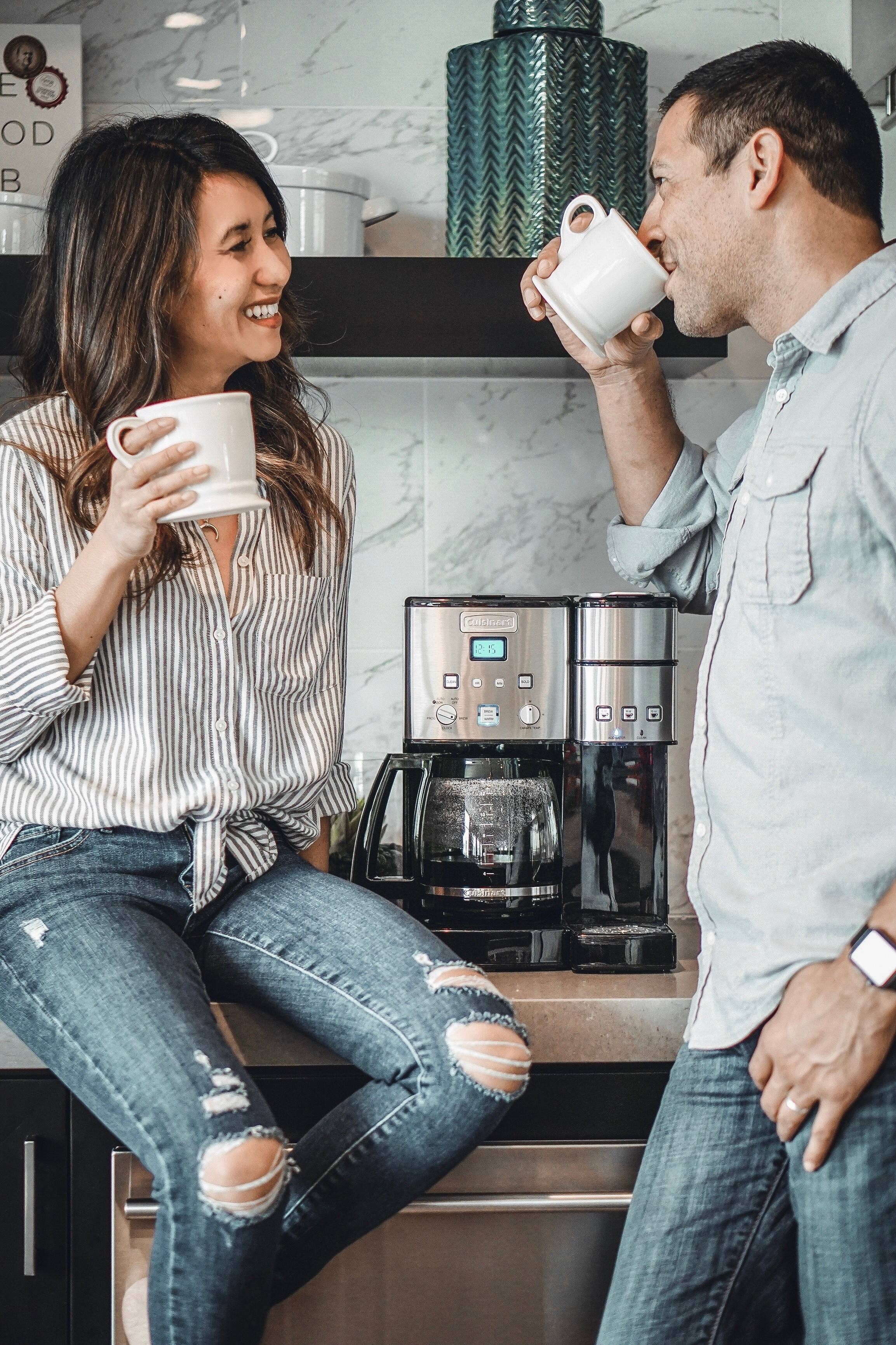 Alt View 21. Cuisinart - Coffee Center 12-Cup Coffee Maker with Water Filtration - Black/Stainless Steel.