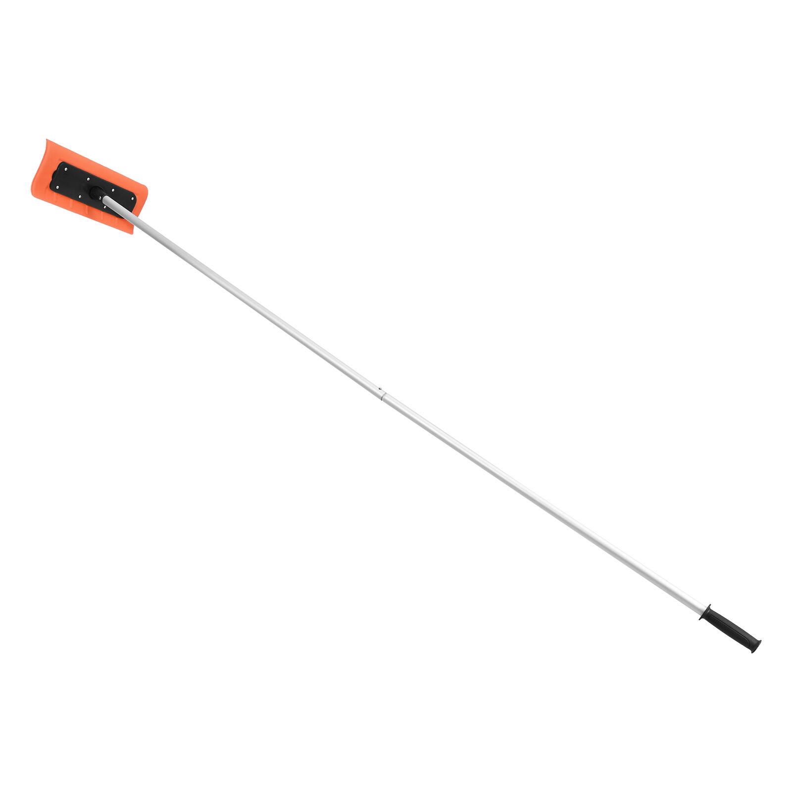 Alt View 5. VEVOR - Snow Roof Rake, 17.7 in Foam Blade, 7.3-18.4 ft Adjustable Roof Snow Scraper, Extension Tubes & Non-Slip Handle - Sliver.