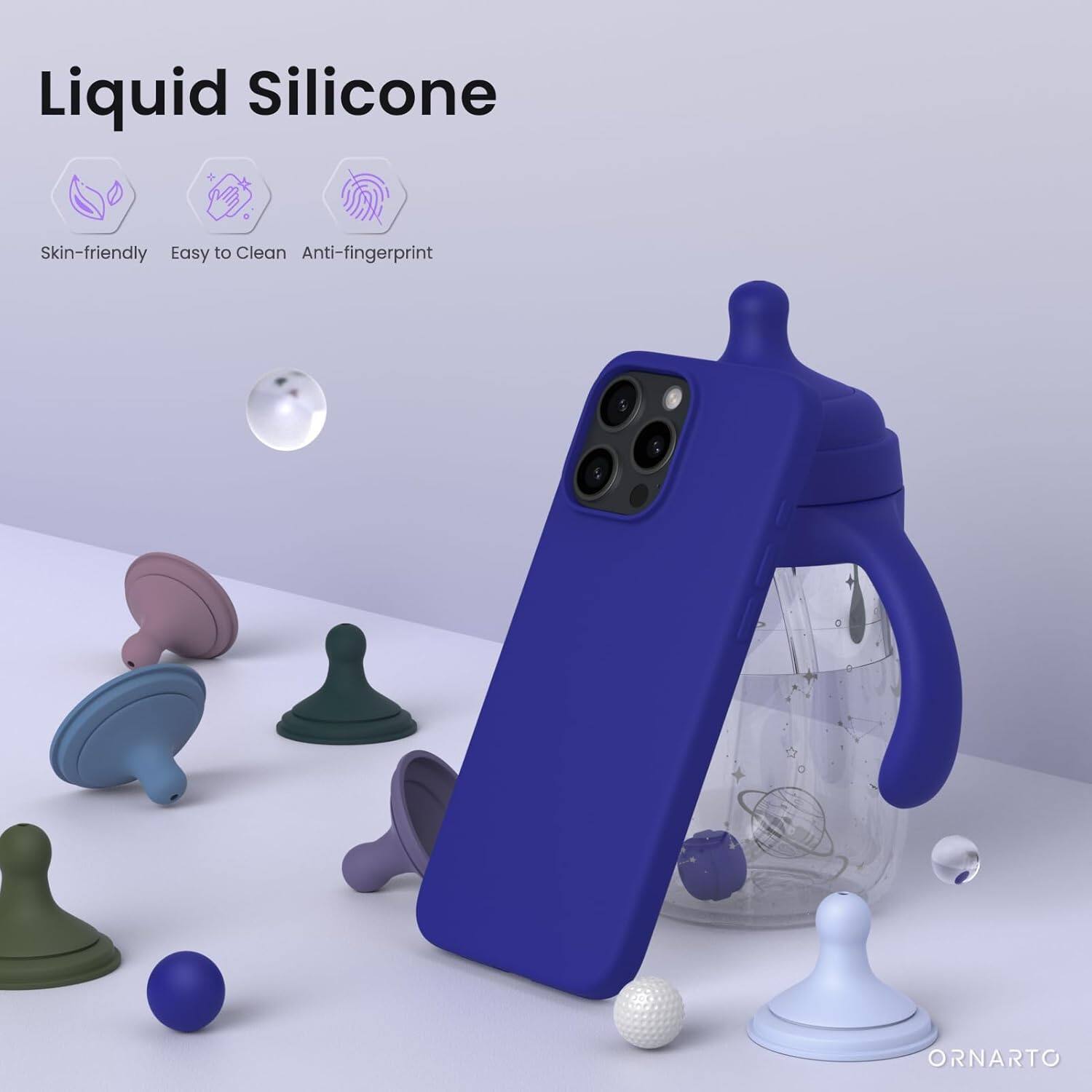 Liquid Silicone Skin-friendly Easy to Clean Anti-fingerprint ORNARTO