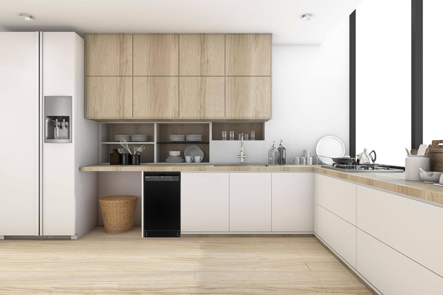 Alt View 3. Honeywell - Dishwasher - Black.