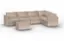 Front. Lovesac - 6 Seats (1 Storage) + 8 Angled Sides Venetian Taupe Corded Velvet Corded Velvet Sactional & Standard Foam - Venetian Taupe.