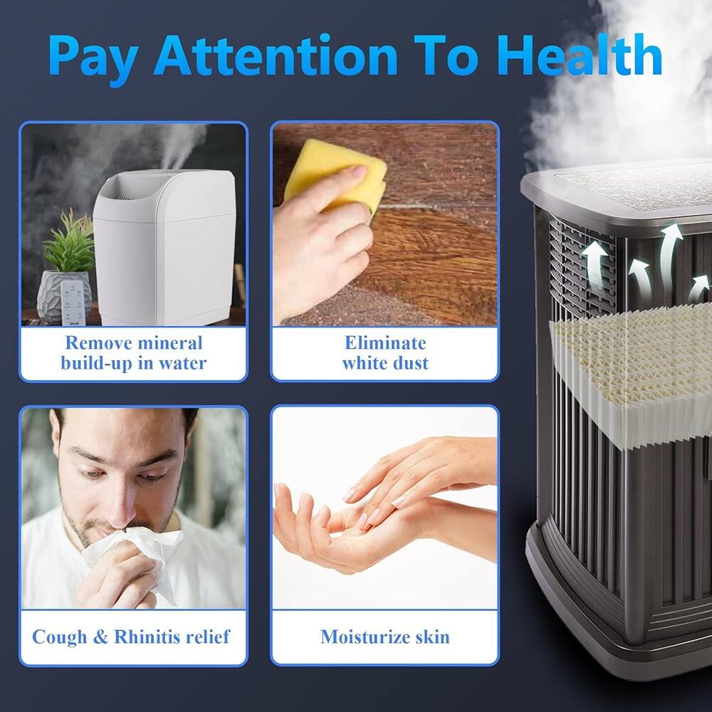 Pay Attention To Health

- Remove mineral build-up in water
- Eliminate white dust
- Cough & Rhinitis relief
- Moisturize skin