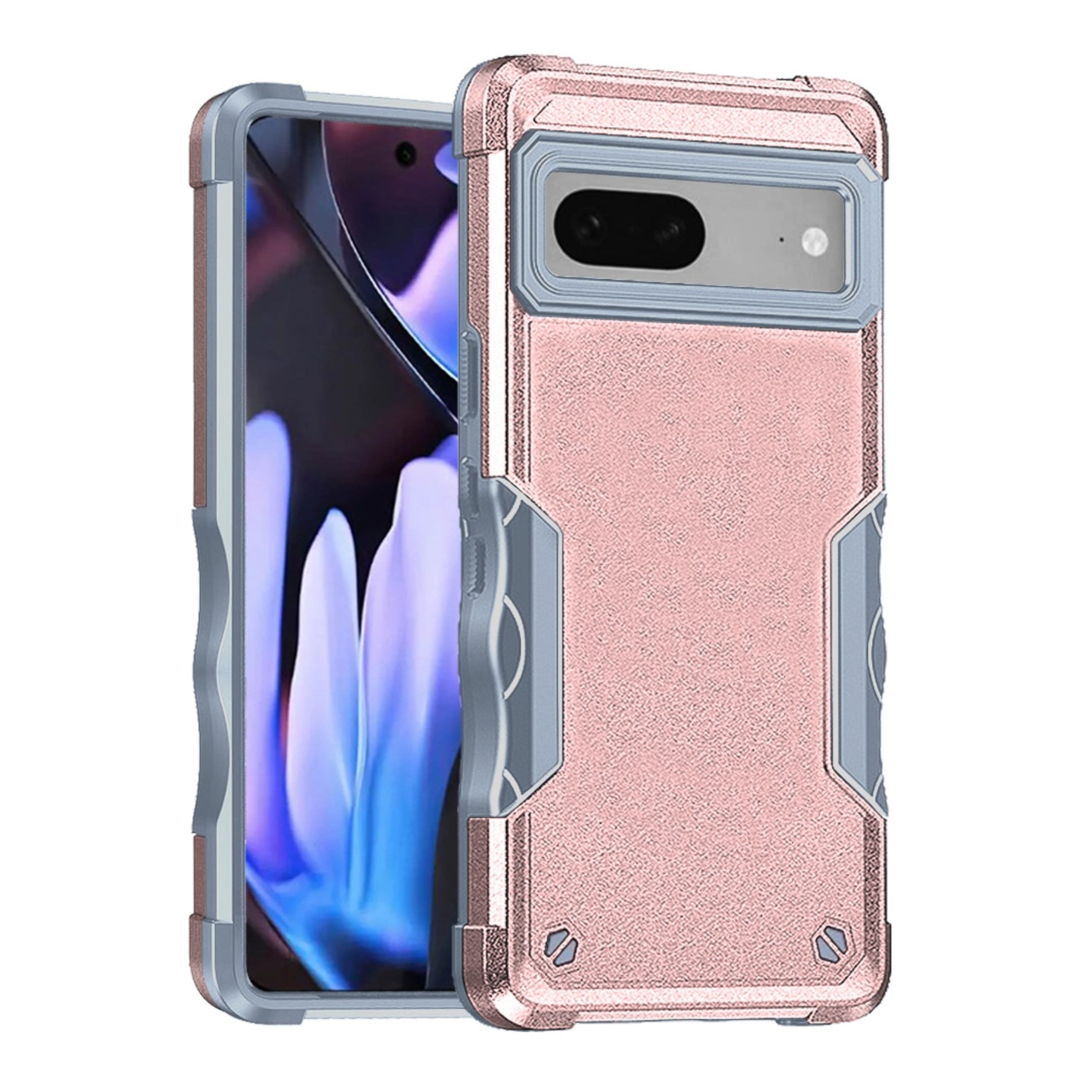 Kitcheniva - Armor Style Grip Case With Tempered Glass For Google Pixel 9a - Rose Gold price history on PriceWatchPro
