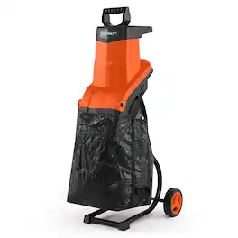 Costway - 15-Amp Electric Wood Chipper Shredder Mulcher, 1.8" Max Cutting Diameter - Orange+Black