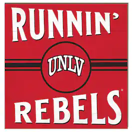 Jardine - UNLV Rebels 10'' x 10'' Retro Team Sign - Red