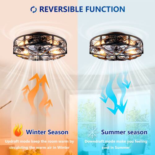 REVERSIBLE FUNCTION

Winter Season
Updraft mode keeps the room warm by circulating the warm air in Winter

Summer Season
Downdraft mode makes you feel cool in Summer