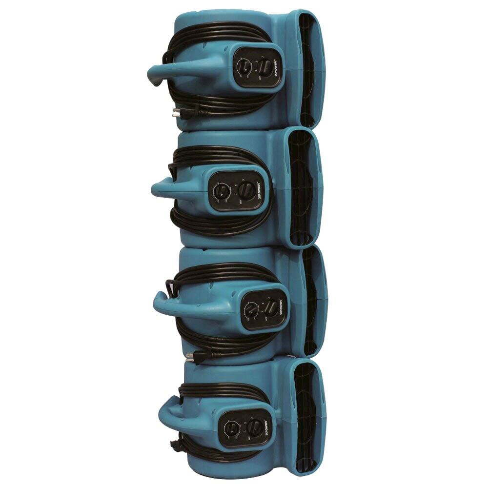 Alt View 5. XPOWER - 1/5 HP 800 CFM 4 Speed Scented Mini Mighty Air Mover, Utility Fan, Dryer, Blower - Blue.