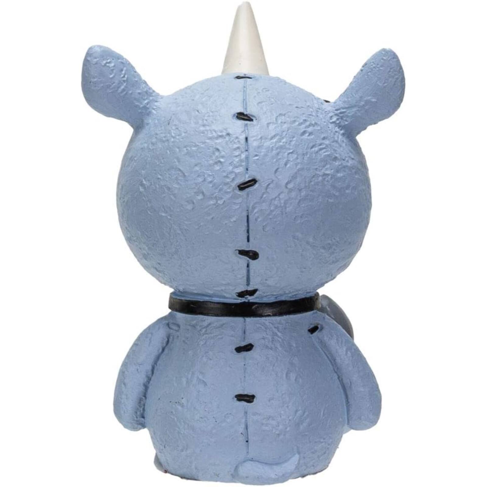Alt View 1. Pacific Trading - Furrybones Buster Skeleton in Rhinoceros Costume Figurine 3 inch - Blue.