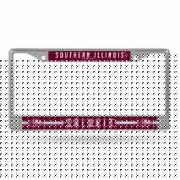 Rico Industries - Southern Illinois Salukis Chrome Metal License Plate Frame - Multi