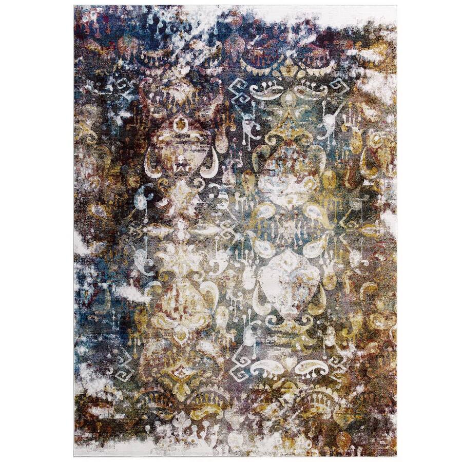 Modway Success Jayla Transitional Distressed Vintage Floral Moroccan ...