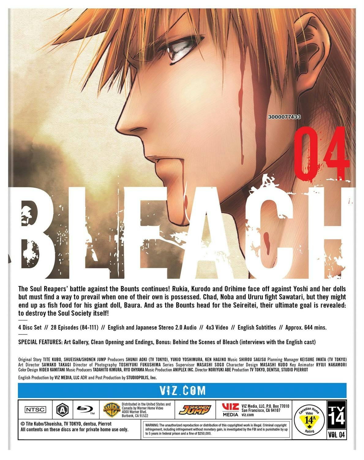 Back. Bleach (Blu-ray Boxed Set) [Blu-ray].