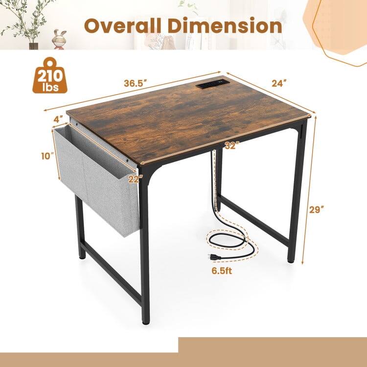 Overall Dimension: 210 lbs, 36.5", 24", 4", 10", 32", 22", 29", 6.5ft