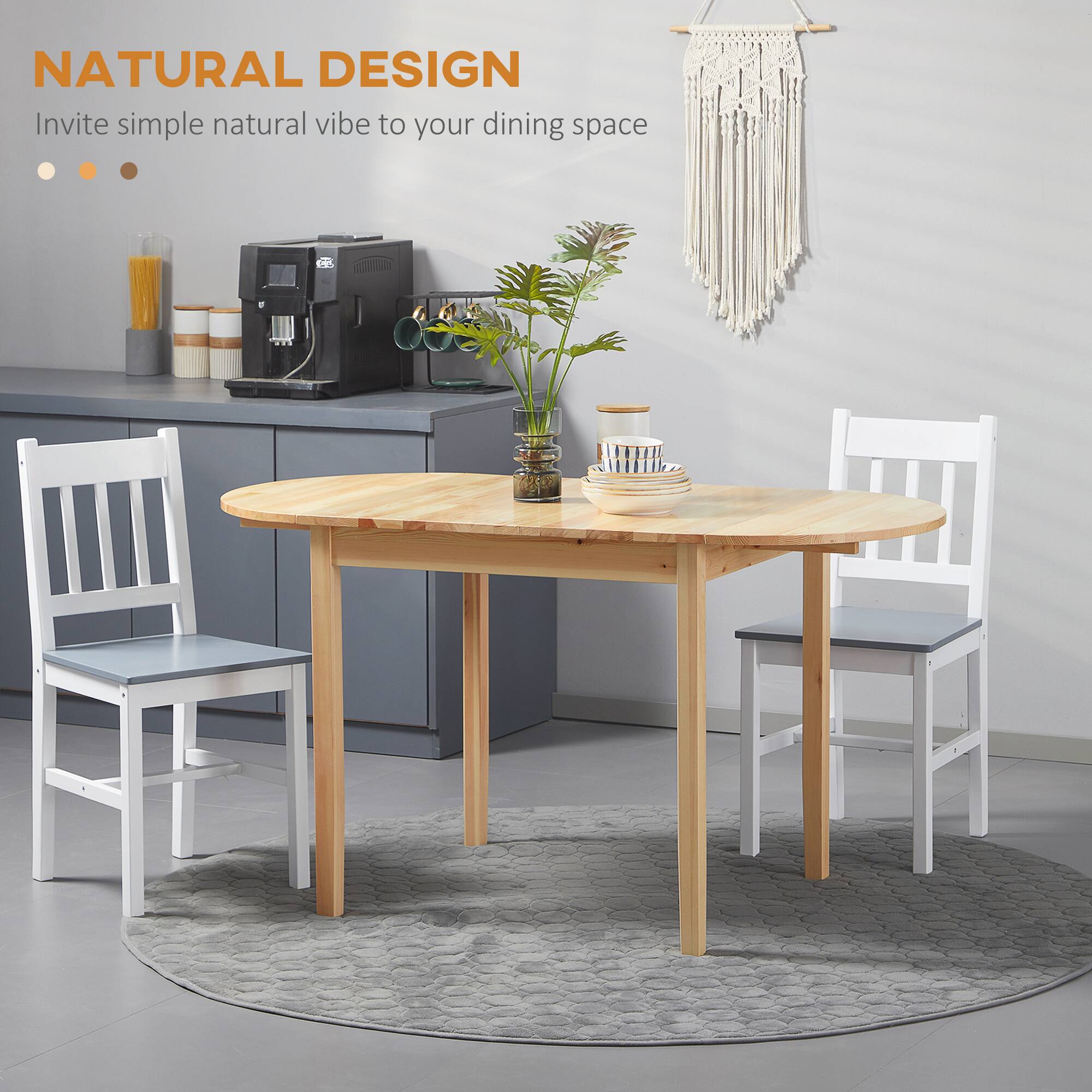 NATURAL DESIGN
Invite simple natural vibe to your dining space