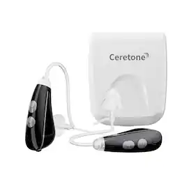 Ceretone - Nexus OTC Hearing Aids-Advanced Noise Reduction,4 Preset Modes,Light weight BTE Comfort, Long-Lasting Zinc-Air Power - Black