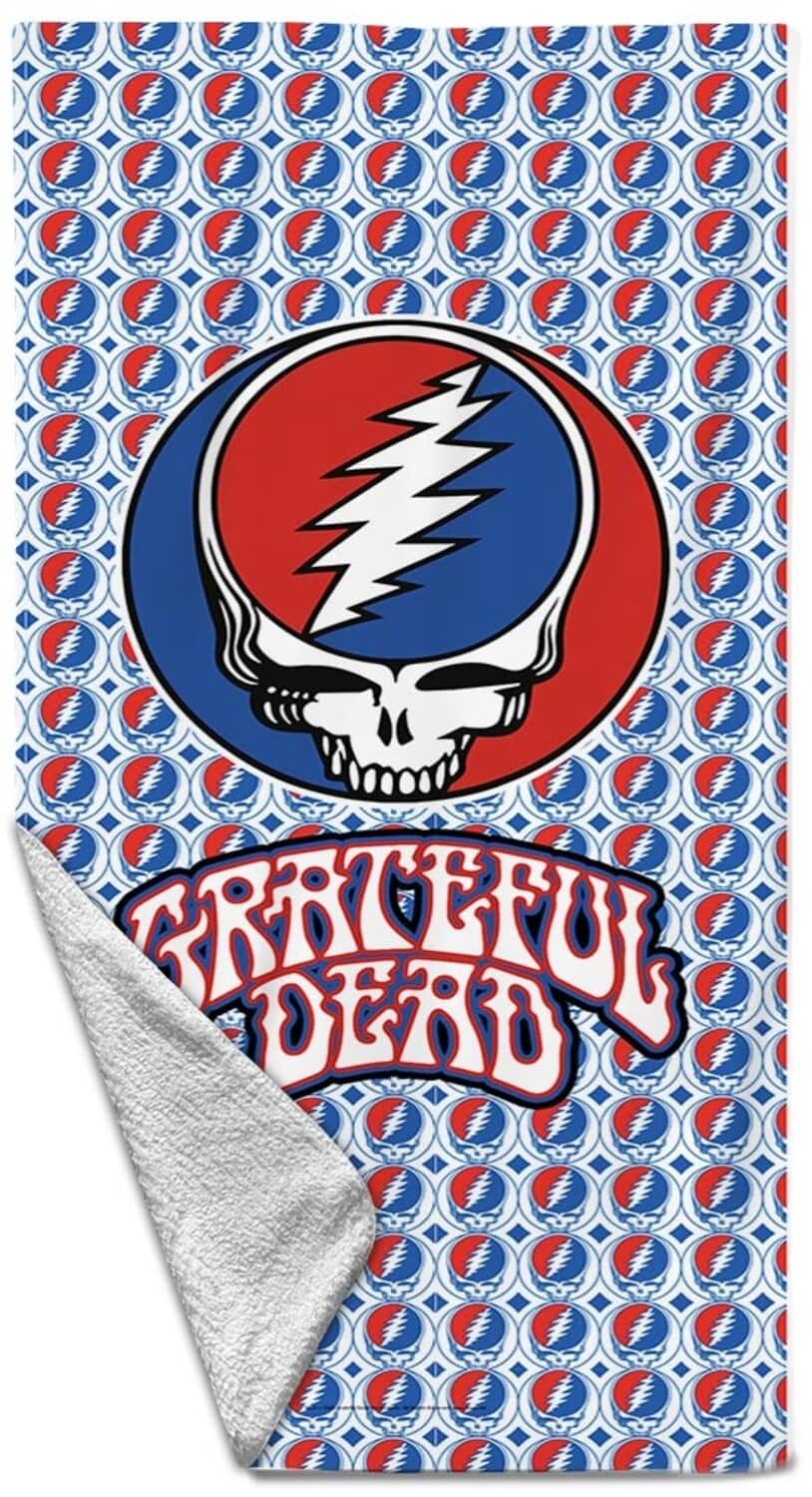 PopMarket - Grateful Dead - Rocksax - Grateful Dead - Logo Repeat - Beach Towel (32 in x 63 in) - Multicolor price history on PriceWatchPro