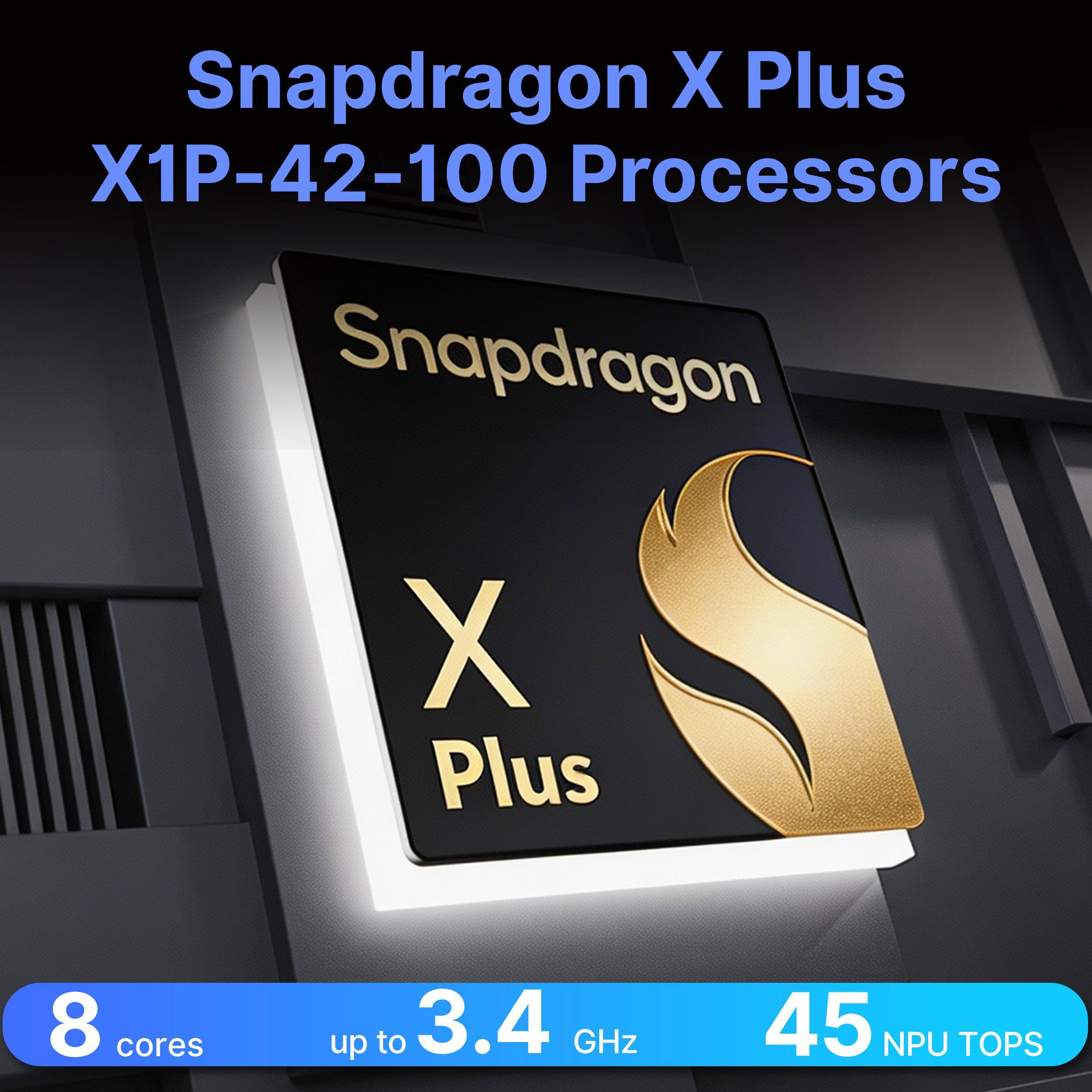 Snapdragon X Plus X1P-42-100 Processors

Snapdragon X Plus

8 cores
up to 3.4 GHz
45 NPU TOPS