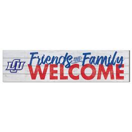 Jardine - Lubbock Christian Chaparral 10" x 40" Friends & Family Welcome Sign - White