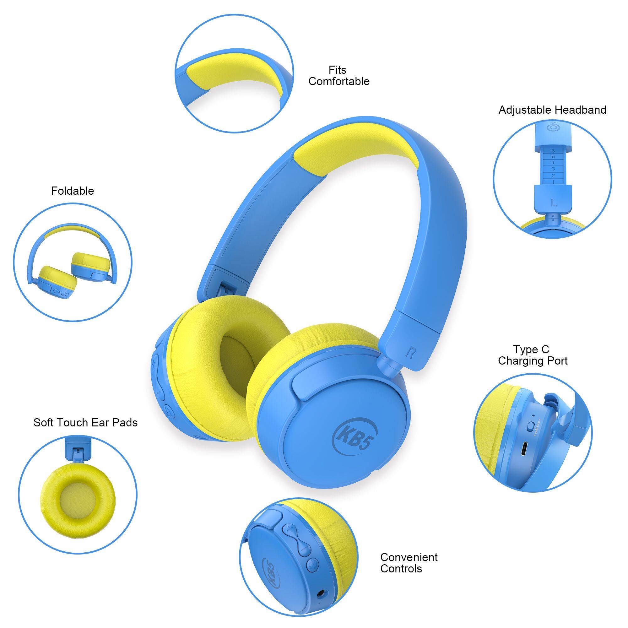 - Fits Comfortable
- Adjustable Headband
- Foldable
- Soft Touch Ear Pads
- Type C Charging Port
- Convenient Controls