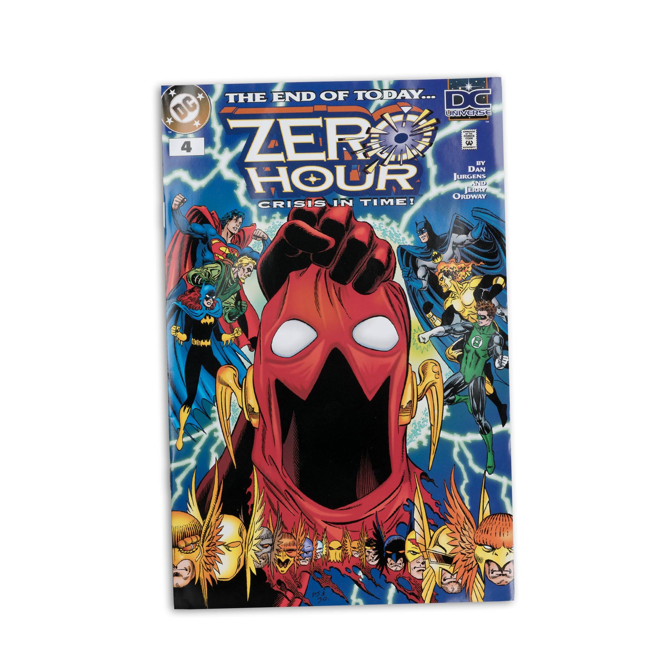 THE END OF TODAY...  
DC * DC UNIVERSE 1E * | : 4 ZER |  
BY DAN HOUR JURGENS I ERRW ORDWAY  
CRISIS IN TIME!