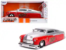 Jada - 1951 #626 "Holley" "Bomber Bros Special" "Bigtime Muscle" 1/24 - Mercury Silver and Red