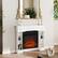 Alt View 6. Homcom - Fireplace Mantel, Freestanding Fireplace Surround with Leg for Electric Fireplaces - white.
