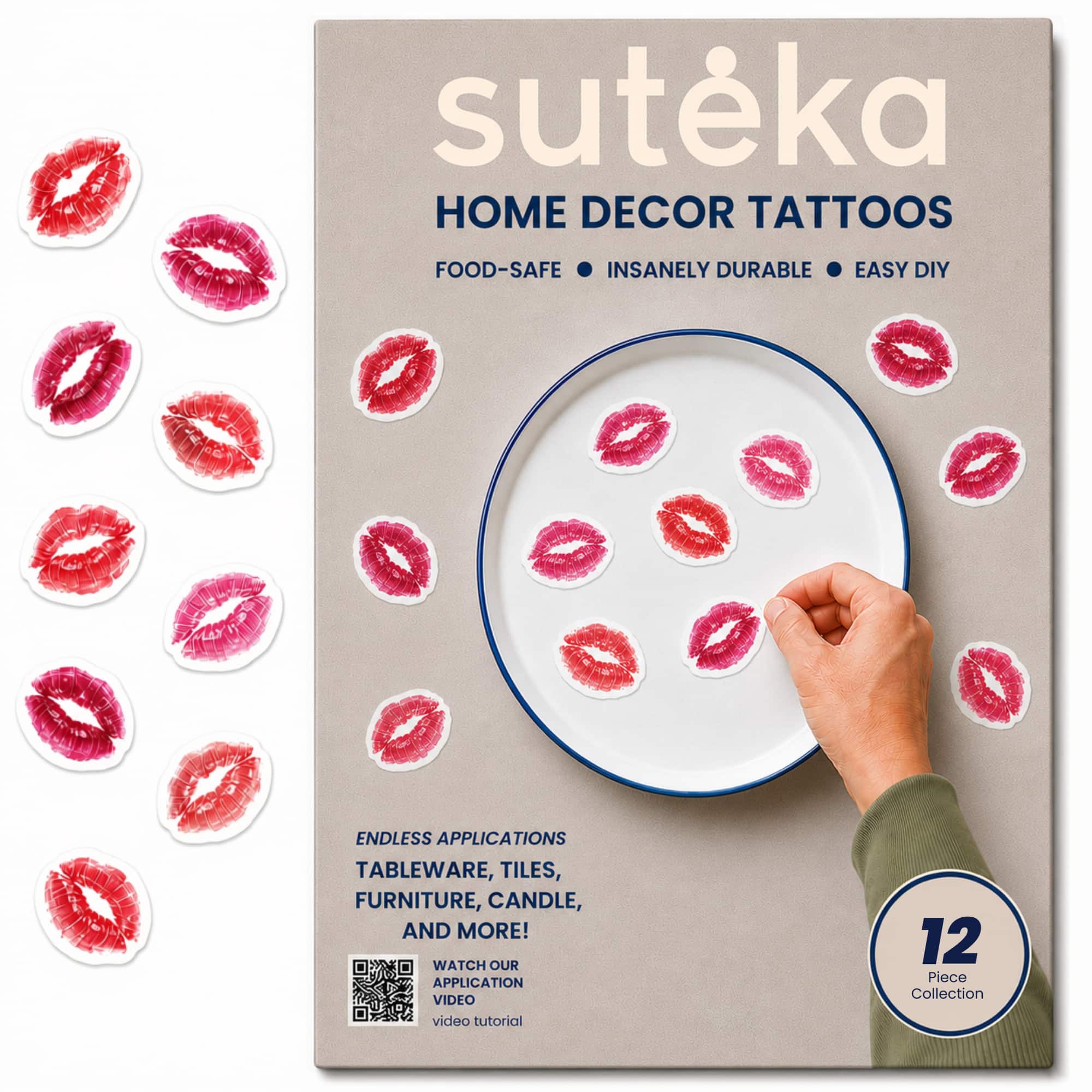 Suteka - Home Decor Decal - Kisses price history on PriceWatchPro