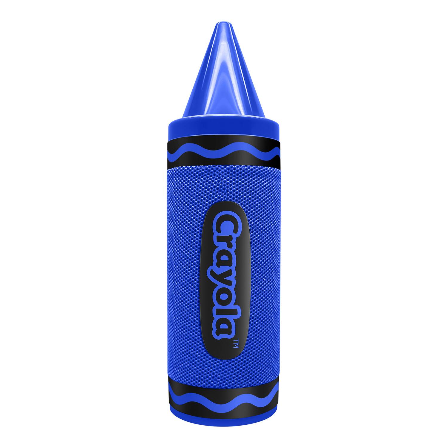 Angle. Crayola - Crayola Cbt450b Portable Bluetooth Crayon Speaker With Fm Radio, Cbt450 (blue) - blue.