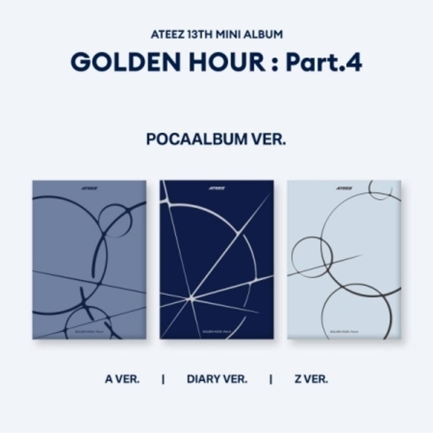 Ateez Golden Hour : Part.4 Poca Album Version DISCLESS DIGITAL