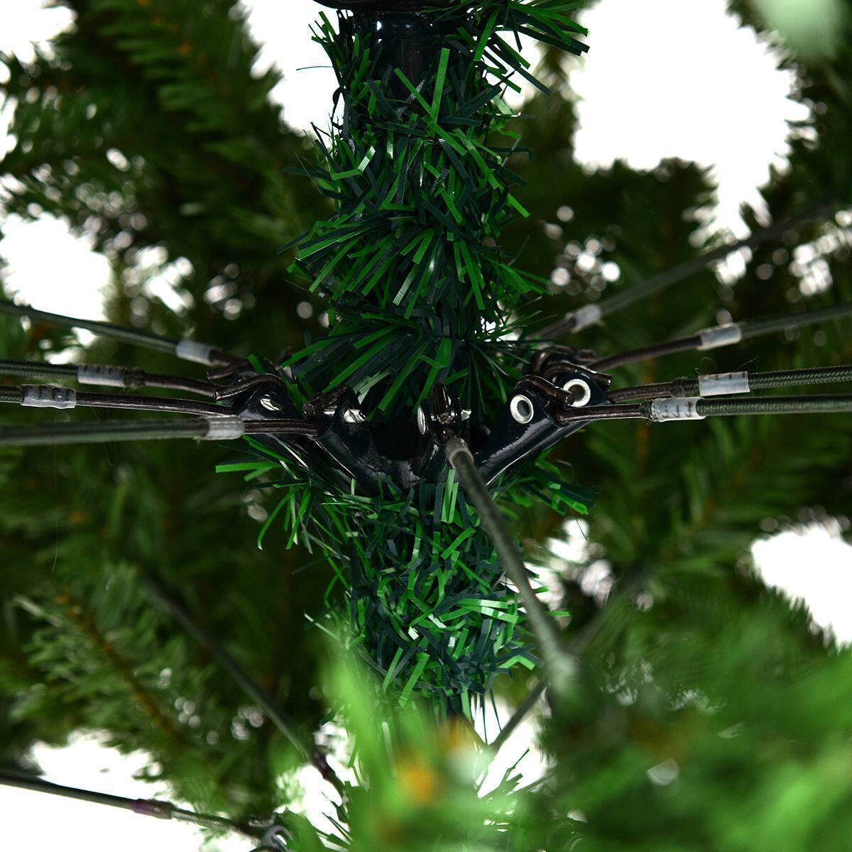 Alt View 18. Costway - 9FT PVC Christmas Tree 2132 Tips Hinged Solid Metal Legs - Green.