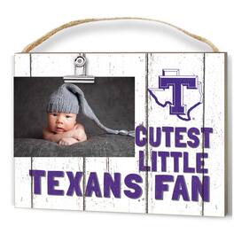 Jardine - Tarleton State Texans 8'' x 10'' Cutest Little Fan Weathered Team Logo Clip Photo Frame - White