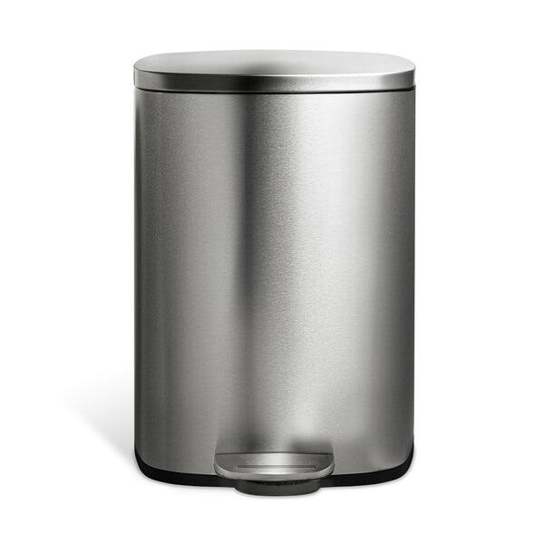 Front. Nine Stars - Rectangular Step Trash Can 13.2 Gallon.