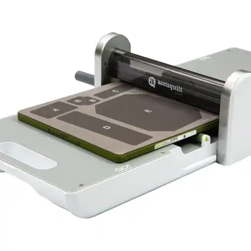 Back. AccuQuilt - Canning Jar Pieced-8" Finished Die W/Mat - Quilting Supplies, Cutting Dies, Quilting Patterns, Quilt Die - Black.