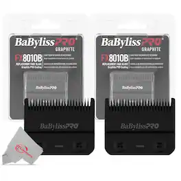 2pcs Babyliss Pro Graphite FX8010B Replacement Blade for FX810 FXF880 FX870 - Silver