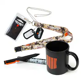 Call of Duty - Ops 4 Gift Set | Coffee Mug | Lanyard | Tactical Pen - Black