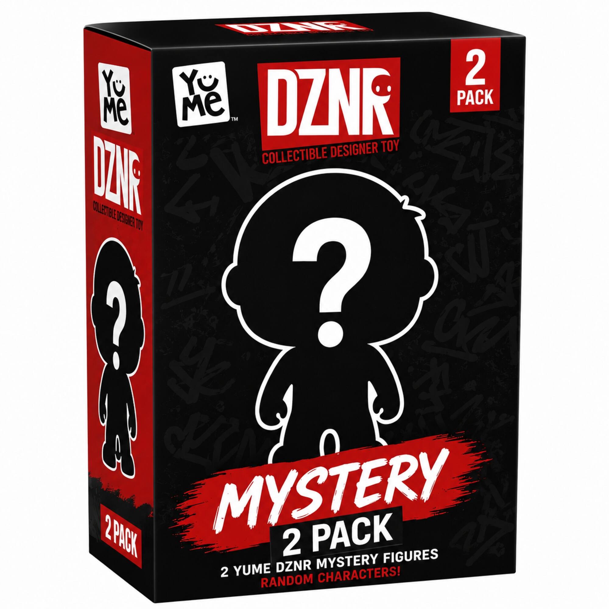 Yo Me DZNR PACK 2 COLLECTIBLE DESIGNER TOY DZIF MYSTERY PACK 2 FIGURES 2 YUME DZNR MYSTERY CHARACTERS! RANDOM