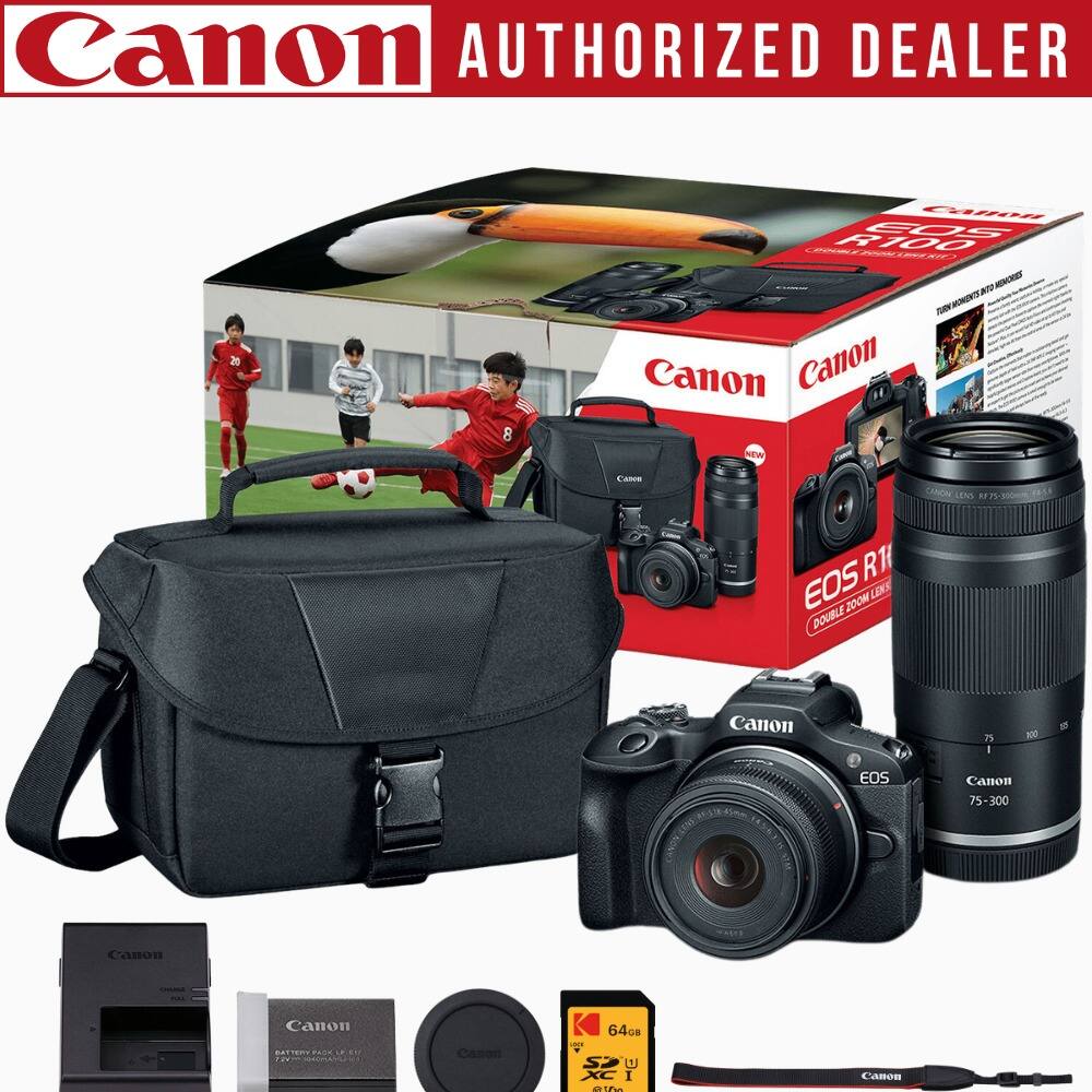 Canon AUTHORIZED DEALER

Canon EOS R100

Canon NEW Caboe CANON LENL 5-300- 1L5 R1 EOS 200M LENS DOUBLE Canon 75 - 100 - EOS Canon 75-300 Canon Canon

Canon 6400