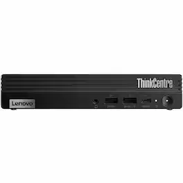 Lenovo - ThinkCentre M75q Gen 5 12RQ000HUS Desktop Computer - AMD Ryzen 3 PRO 8300GE - 16 GB - 256 GB SSD - Tiny - Black