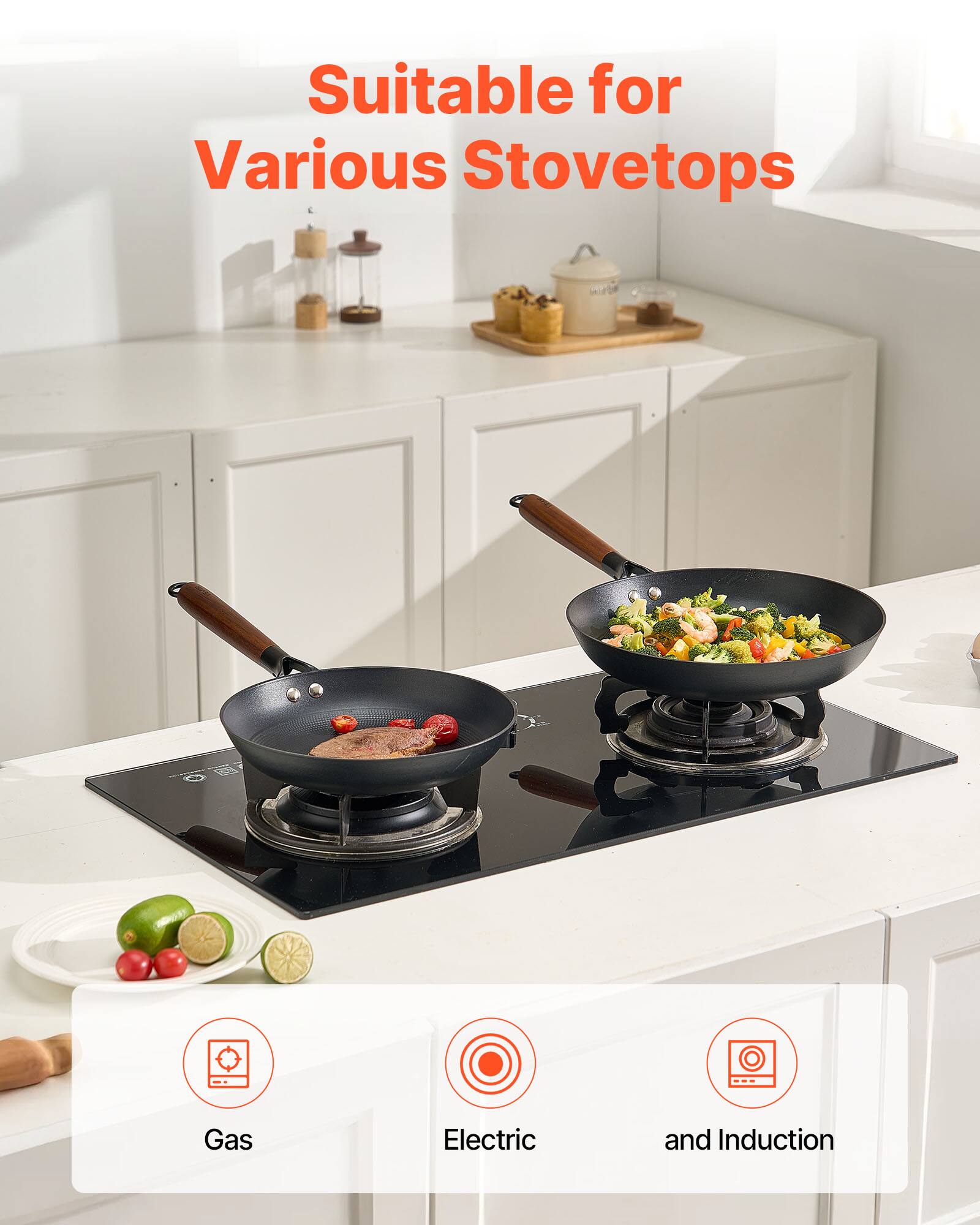 Suitable for Various Stovetops  
Gas  
Electric  
and Induction