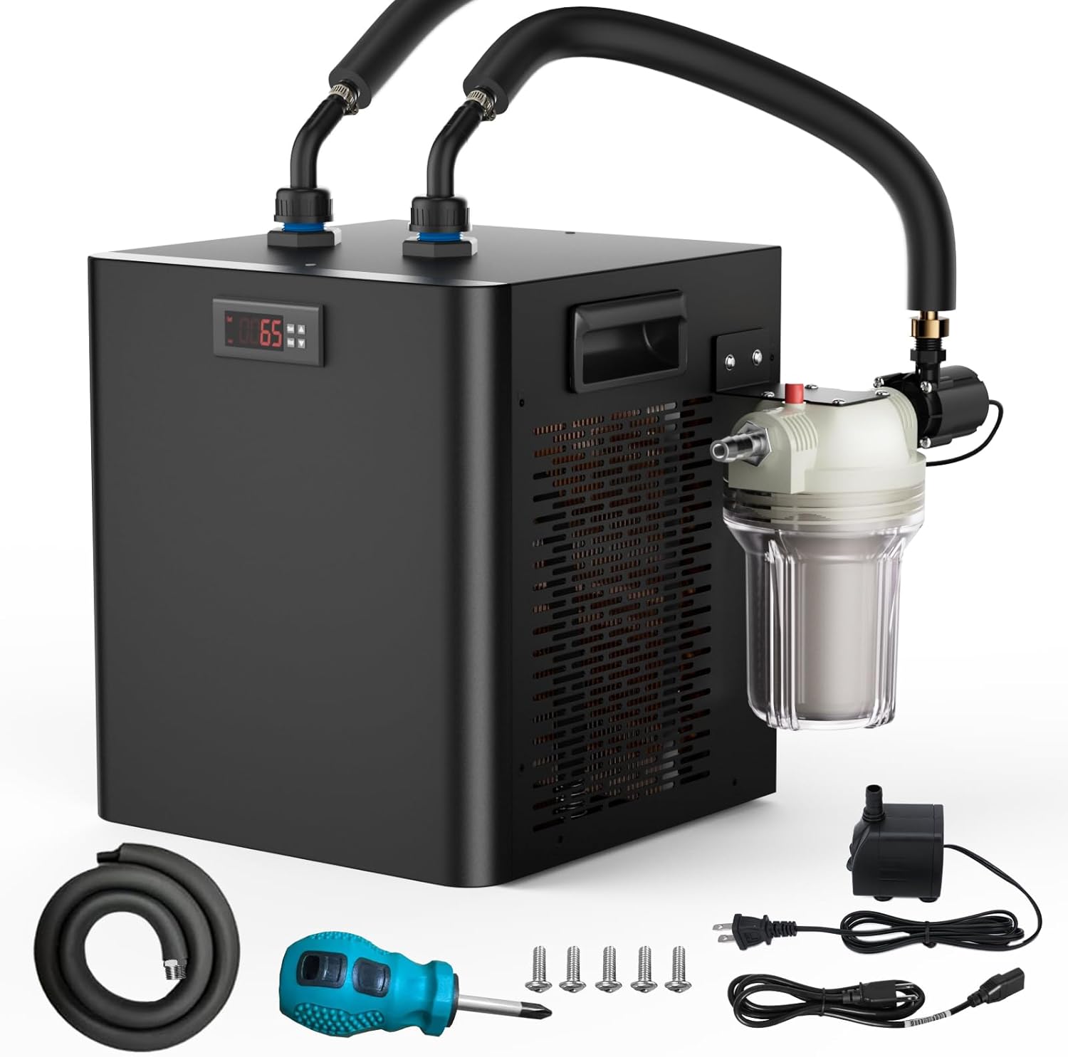 Front. Mirfee - Cold Plunge Chiller with Filter, 1/3 Hp, Submersible Pump, Insulated Hoses - 1/3 HP.
