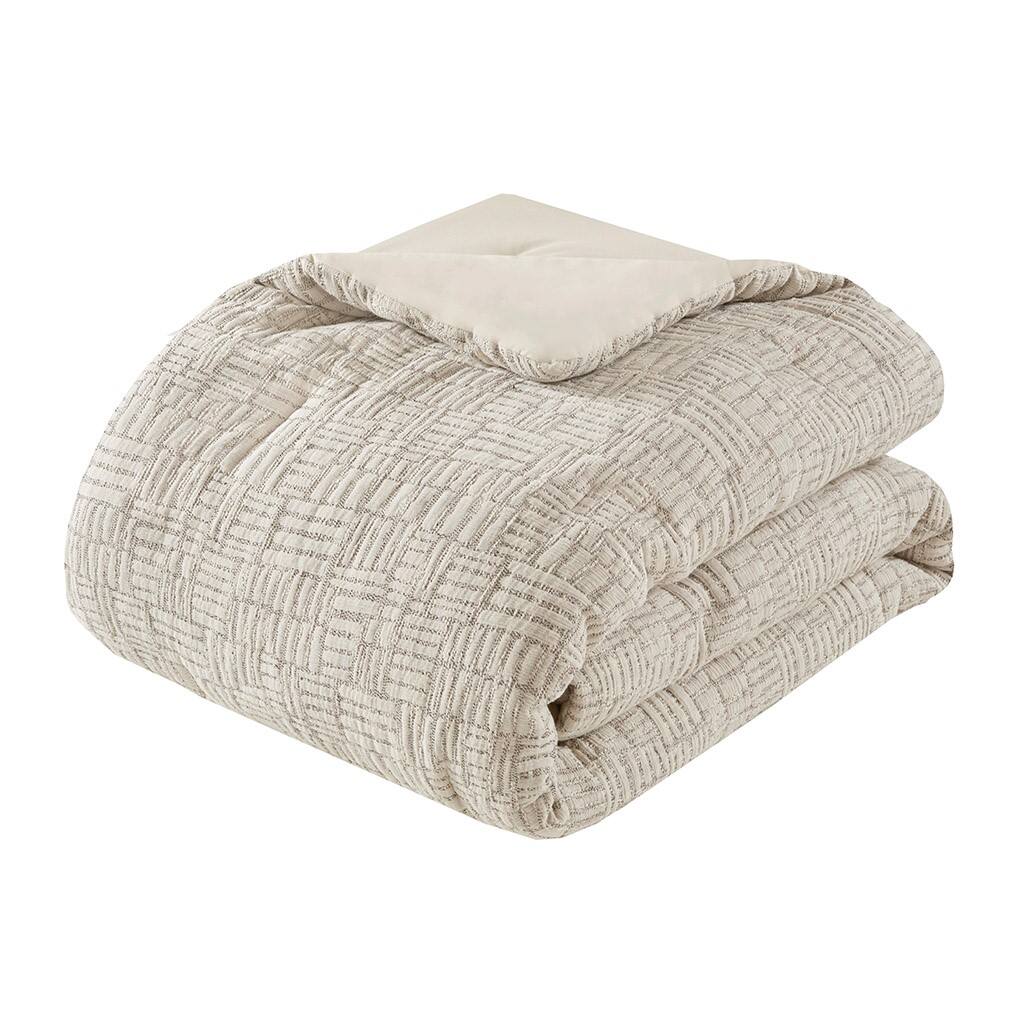 Alt View 3. Gracie Mills - Gracie Mills 3-PC Grayson Comforter Set - Natural.